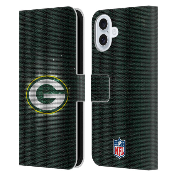 NFL Green Bay Packers Artwork LED Leather Book Wallet Case Cover For Apple iPhone 16 Plus
