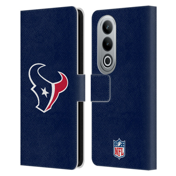 NFL Houston Texans Logo Plain Leather Book Wallet Case Cover For OPPO OnePlus Ace 3V 5G