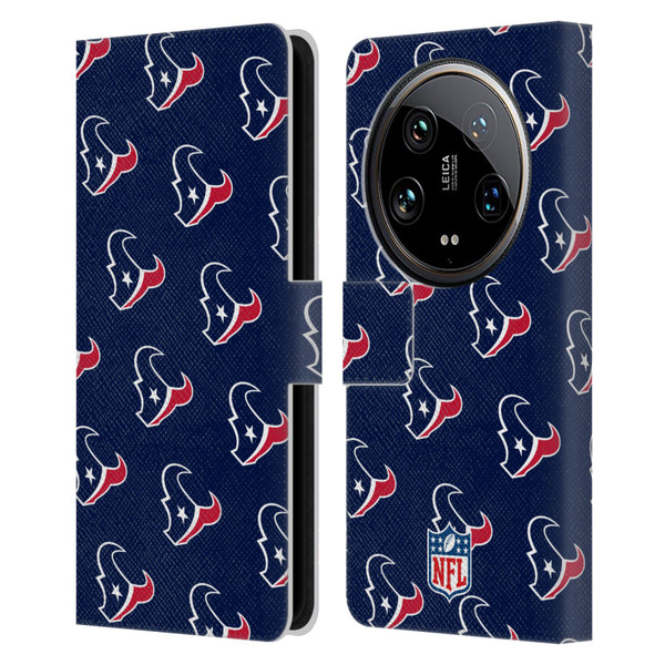 NFL Houston Texans Artwork Patterns Leather Book Wallet Case Cover For Xiaomi 14 Ultra