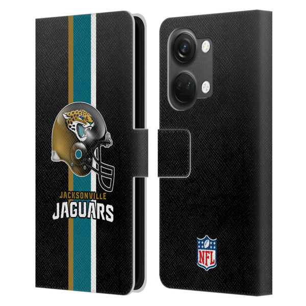 NFL Jacksonville Jaguars Logo Helmet Leather Book Wallet Case Cover For OnePlus Nord 3 5G