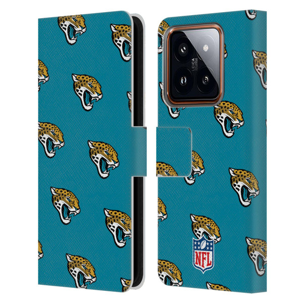 NFL Jacksonville Jaguars Artwork Patterns Leather Book Wallet Case Cover For Xiaomi 14