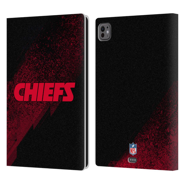 NFL Kansas City Chiefs Logo Blur Leather Book Wallet Case Cover For Apple iPad Pro 11 M4 2024 NFL Kansas City Chiefs Logo Blur Leather Book Wallet Case Cover For Apple iPad Pro 11 M4 2024