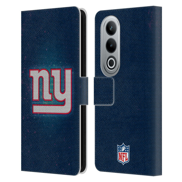 NFL New York Giants Artwork LED Leather Book Wallet Case Cover For OPPO OnePlus Ace 3V 5G