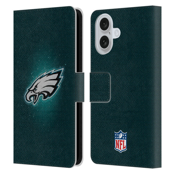 NFL Philadelphia Eagles Artwork LED Leather Book Wallet Case Cover For Apple iPhone 16