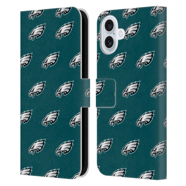 NFL Philadelphia Eagles Artwork Patterns Leather Book Wallet Case Cover For Apple iPhone 16 Plus