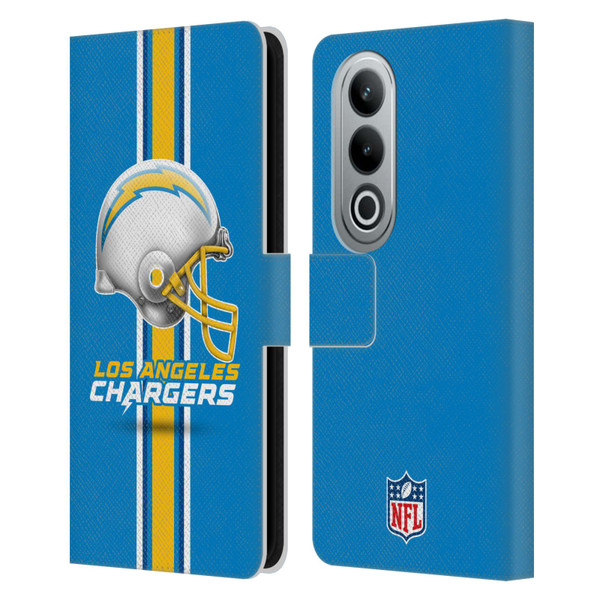 NFL Los Angeles Chargers Logo Helmet Leather Book Wallet Case Cover For OPPO OnePlus Ace 3V 5G