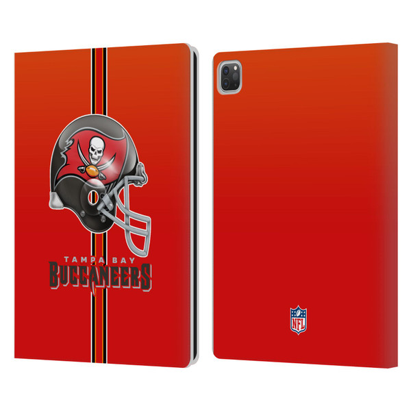 NFL Tampa Bay Buccaneers Logo Helmet Leather Book Wallet Case Cover For Apple iPad Pro 13 M4 2024