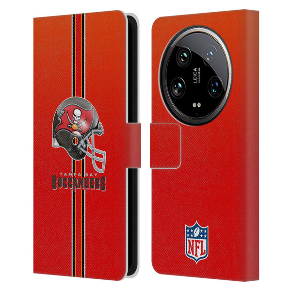 NFL Tampa Bay Buccaneers Logo Helmet Leather Book Wallet Case Cover For Xiaomi 14 Ultra
