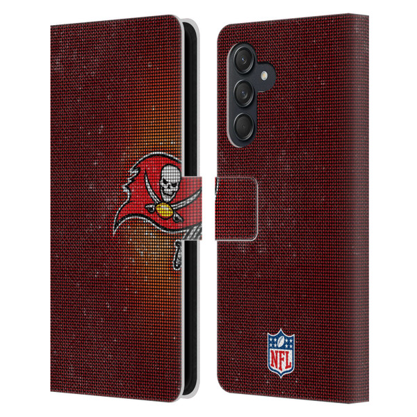 NFL Tampa Bay Buccaneers Artwork LED Leather Book Wallet Case Cover For Samsung Galaxy M55 5G