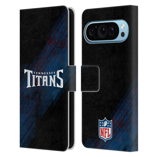 NFL Tennessee Titans Logo Blur Leather Book Wallet Case Cover For Google Pixel 9 / Pixel 9 Pro
