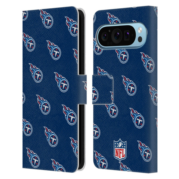 NFL Tennessee Titans Artwork Patterns Leather Book Wallet Case Cover For Google Pixel 9 / Pixel 9 Pro