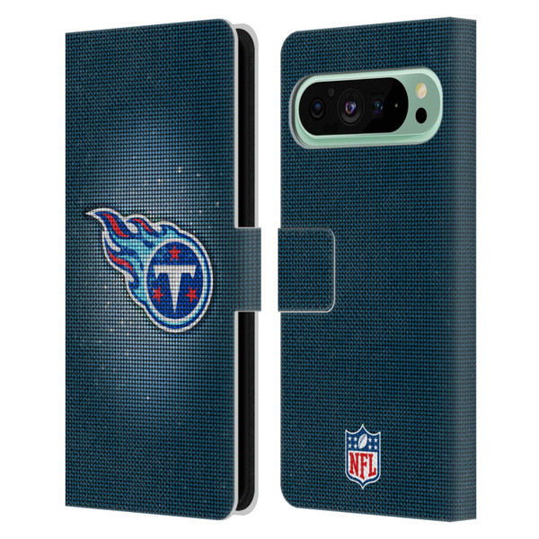 NFL Tennessee Titans Artwork LED Leather Book Wallet Case Cover For Google Pixel 9 Pro XL