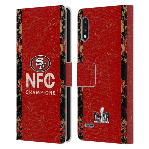 NFL 2024 Division Champions NFC Champ 49ers Leather Book Wallet Case Cover For LG K22