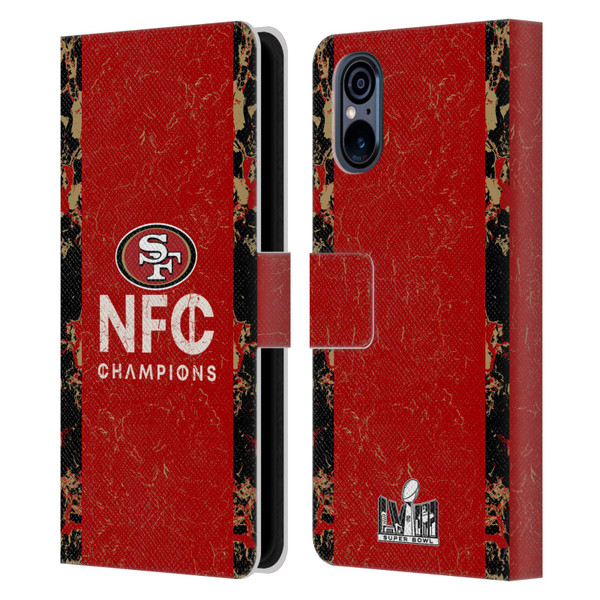 NFL 2024 Division Champions NFC Champ 49ers Leather Book Wallet Case Cover For Sony Xperia 5 V 5G