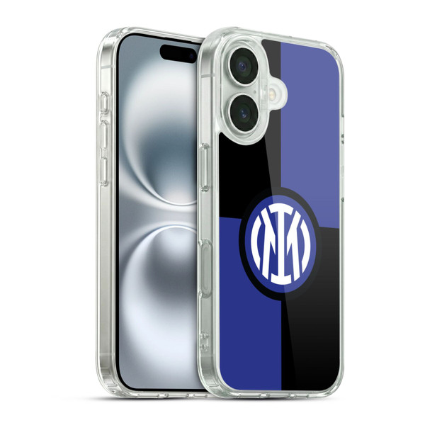Fc Internazionale Milano Badge Flag Soft Gel Case for Apple iPhone 16 & MagSafe