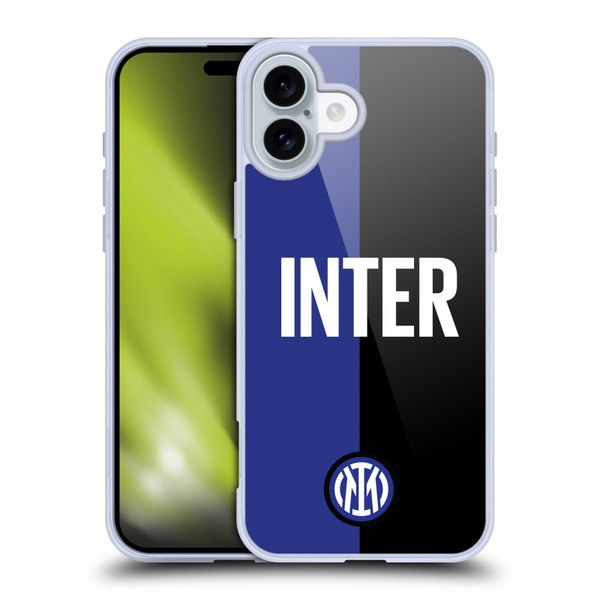 Fc Internazionale Milano Badge Inter Milano Logo Soft Gel Case for Apple iPhone 16 Plus & MagSafe