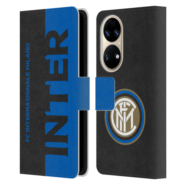 Fc Internazionale Milano Graphics Half Leather Book Wallet Case Cover For Huawei P50