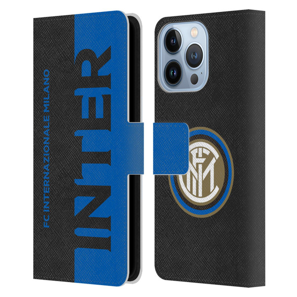 Fc Internazionale Milano Graphics Half Leather Book Wallet Case Cover For Apple iPhone 13 Pro