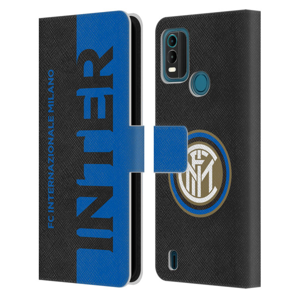 Fc Internazionale Milano Graphics Half Leather Book Wallet Case Cover For Nokia G11 Plus