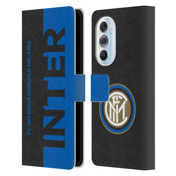 Fc Internazionale Milano Graphics Half Leather Book Wallet Case Cover For Motorola Edge X30