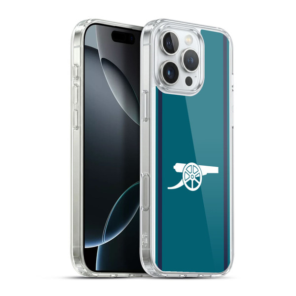 Arsenal FC 2023/24 Crest Kit Third Soft Gel Case for Apple iPhone 16 Pro Max & MagSafe