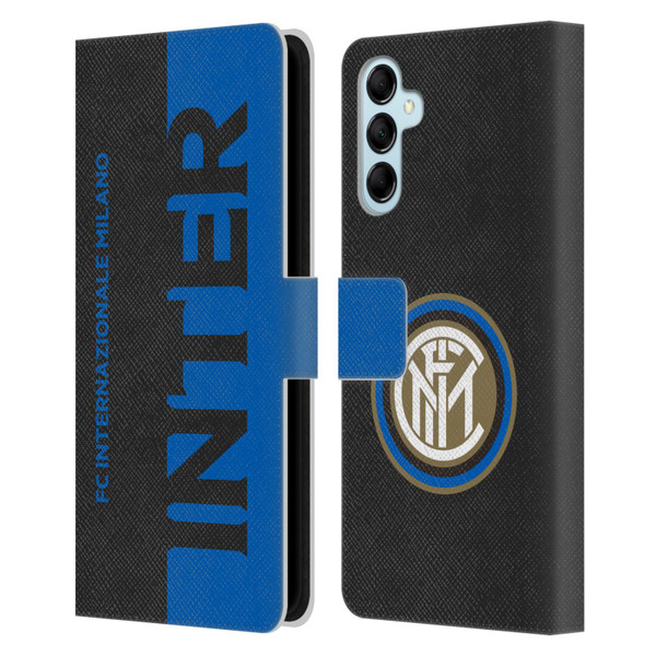 Fc Internazionale Milano Graphics Half Leather Book Wallet Case Cover For Samsung Galaxy M14 5G