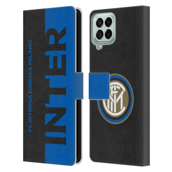 Fc Internazionale Milano Graphics Half Leather Book Wallet Case Cover For Samsung Galaxy M53 (2022)
