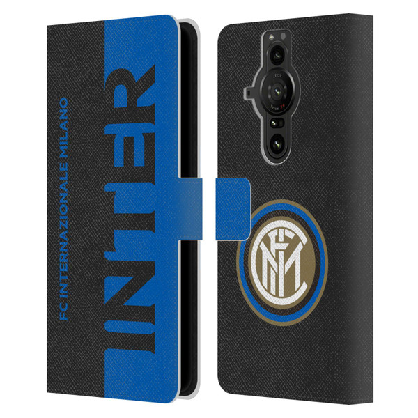 Fc Internazionale Milano Graphics Half Leather Book Wallet Case Cover For Sony Xperia Pro-I