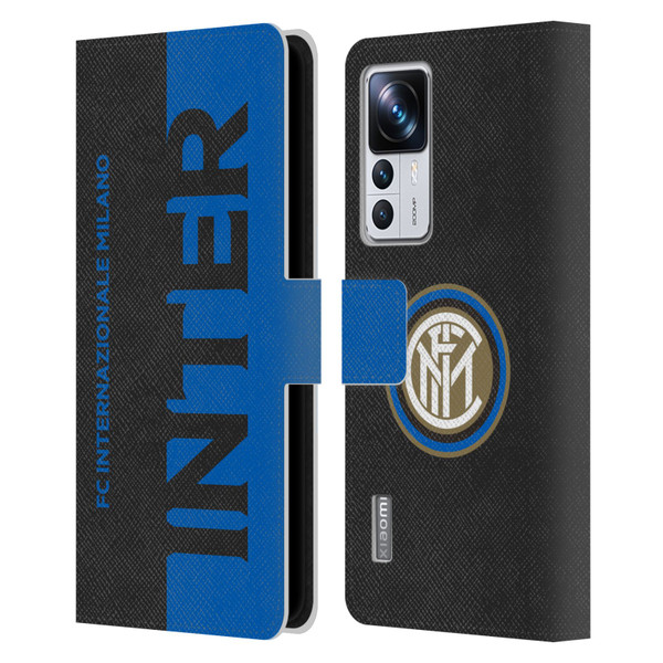 Fc Internazionale Milano Graphics Half Leather Book Wallet Case Cover For Xiaomi 12T Pro