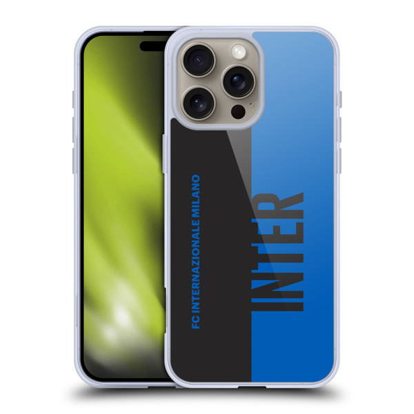 Fc Internazionale Milano Graphics Half Soft Gel Case for Apple iPhone 16 Pro Max & MagSafe