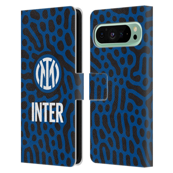Fc Internazionale Milano Patterns Abstract 2 Leather Book Wallet Case Cover For Google Pixel 9 Pro XL