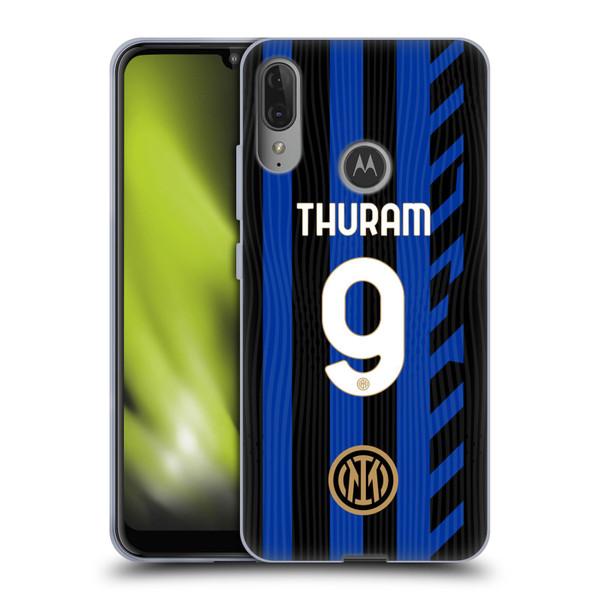 Fc Internazionale Milano 2024/25 Players Home Kit Marcus Thuram Soft Gel Case for Motorola Moto E6 Plus