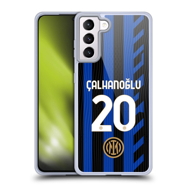 Fc Internazionale Milano 2024/25 Players Home Kit Hakan Çalhanoglu Soft Gel Case for Samsung Galaxy S21+ 5G