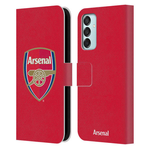 Arsenal FC Crest 2 Full Colour Red Leather Book Wallet Case Cover For Samsung Galaxy M15/F15 5G