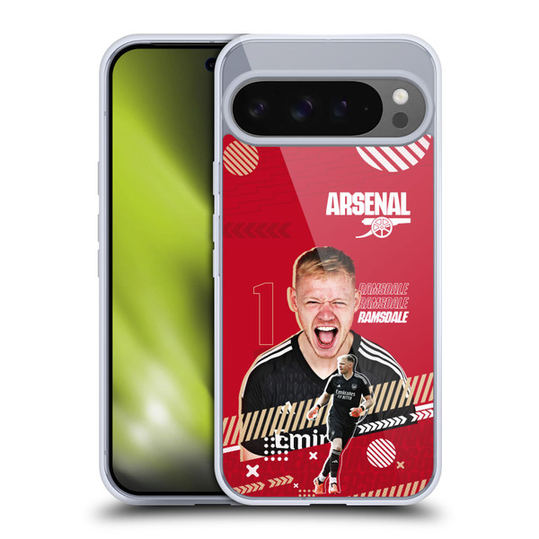 Arsenal FC 2023/24 First Team Aaron Ramsdale Soft Gel Case for Google Pixel 9 Pro XL