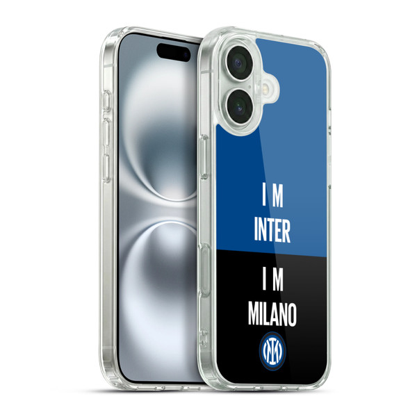 Fc Internazionale Milano Logo Inter Milano Soft Gel Case for Apple iPhone 16 Plus & MagSafe