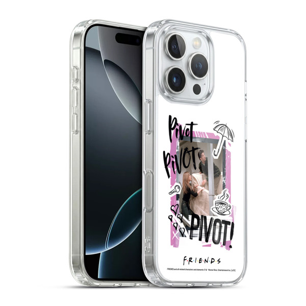 Friends TV Show Doodle Art Pivot Soft Gel Case for Apple iPhone 16 Pro & MagSafe