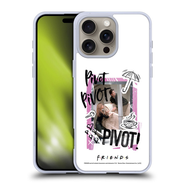 Friends TV Show Doodle Art Pivot Soft Gel Case for Apple iPhone 16 Pro Max