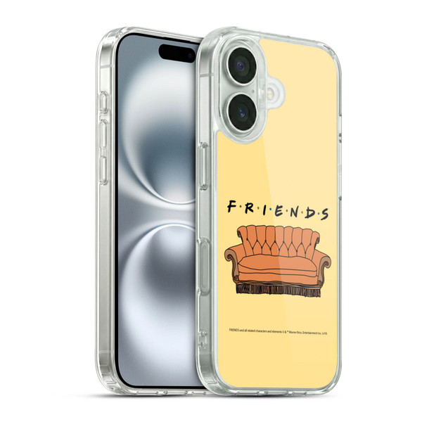 Friends TV Show Iconic Couch Soft Gel Case for Apple iPhone 16 & MagSafe