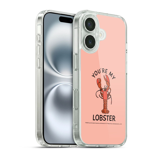Friends TV Show Iconic Lobster Soft Gel Case for Apple iPhone 16 & MagSafe