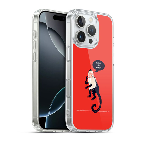 Friends TV Show Iconic Marcel The Monkey Soft Gel Case for Apple iPhone 16 Pro & MagSafe