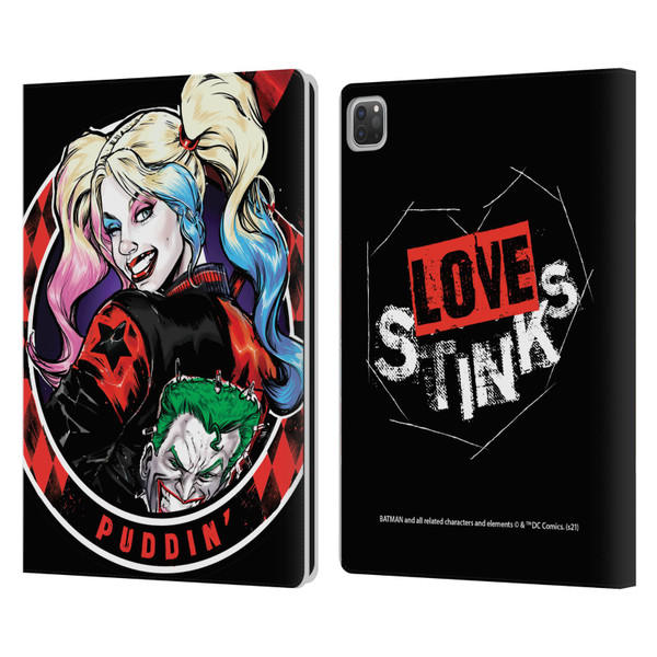 Batman DC Comics Harley Quinn Graphics Puddin Leather Book Wallet Case Cover For Apple iPad Pro 13 M4 2024