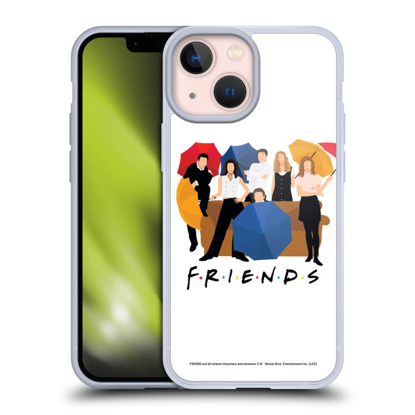Friends TV Show Key Art Logo Opening Sequence Soft Gel Case for Apple iPhone 13 Mini