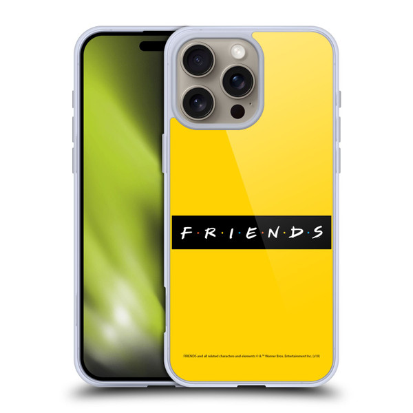 Friends TV Show Logos Pattern Soft Gel Case for Apple iPhone 16 Pro Max