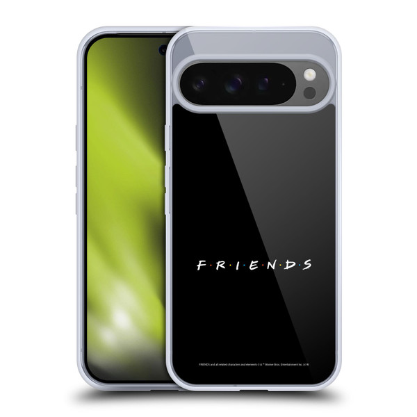 Friends TV Show Logos Black Soft Gel Case for Google Pixel 9 Pro XL