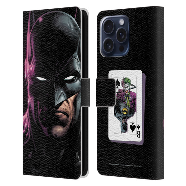 Batman DC Comics Three Jokers Batman Leather Book Wallet Case Cover For Apple iPhone 16 Pro Max