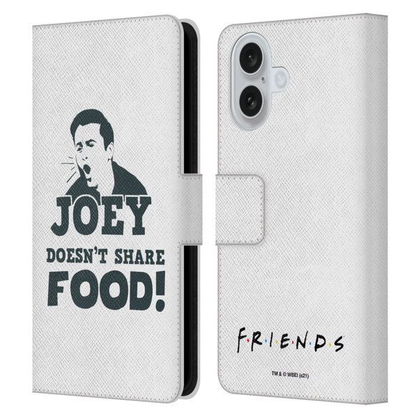 Friends TV Show Quotes Joey Food Leather Book Wallet Case Cover For Apple iPhone 16