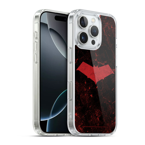 Batman DC Comics Red Hood Logo Grunge Soft Gel Case for Apple iPhone 16 Pro & MagSafe