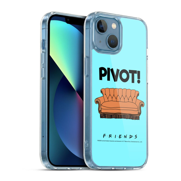 Friends TV Show Quotes Pivot Soft Gel Case for Apple iPhone 13 Mini & MagSafe
