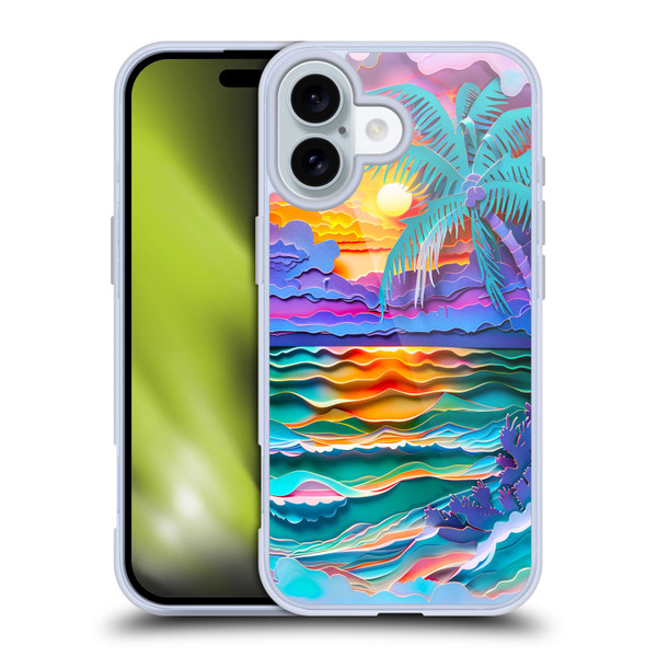 Haroulita Sceneries Sunset Soft Gel Case for Apple iPhone 16